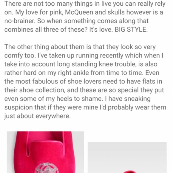 NWOT Alexander McQueen Embroidered Skull Smoking Slipper, Fuchsia - Picture 12 of 13